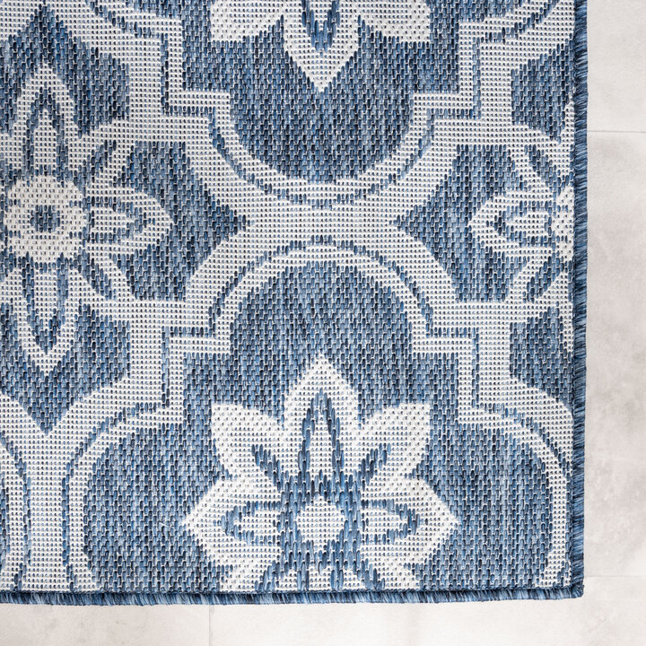 Buitenkleed - Rio Flower Donkerblauw - 3
