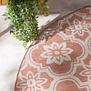 Rond buitenkleed - Rio Flower Roze - thumbnail 1