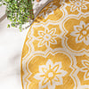 Rond buitenkleed - Rio Flower Geel - thumbnail 1