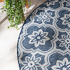 Rond buitenkleed - Rio Flower Donkerblauw - thumbnail 1