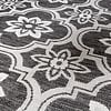Rond buitenkleed - Rio Flower Zwart - thumbnail 2