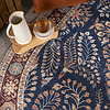 Ovaal vintage buitenkleed - Santo Flora Blauw - thumbnail 2