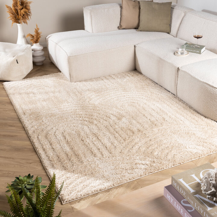 Scandinavisch vloerkleed - Lova Arches Beige