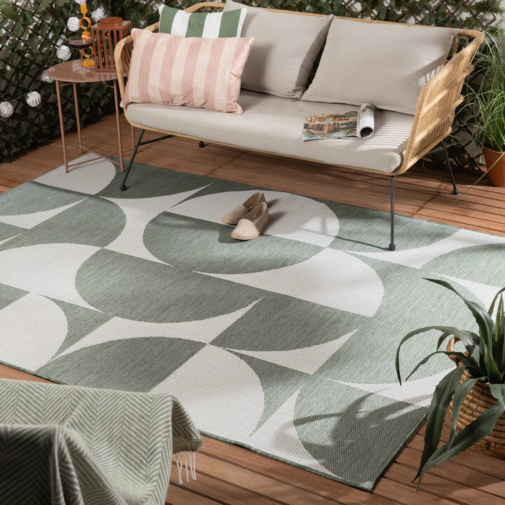 Buitenkleed - Summer Shapes Groen
