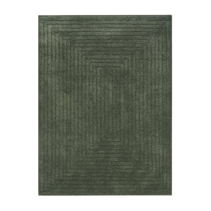 Scandinavisch vloerkleed - Lova Frames Groen  - 1