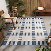Geometrisch buitenkleed - Faro Tiles Blauw  - thumbnail