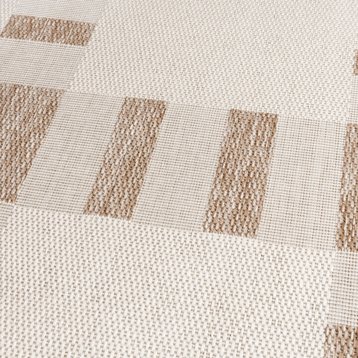 Geometrisch buitenkleed - Faro Tiles Beige  - 2