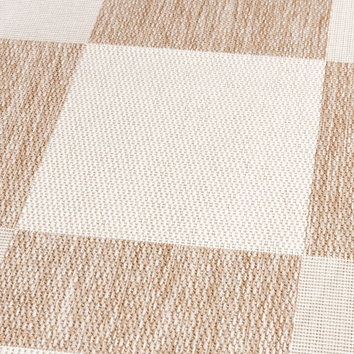 Geometrisch buitenkleed - Faro Blocks Beige  - 2