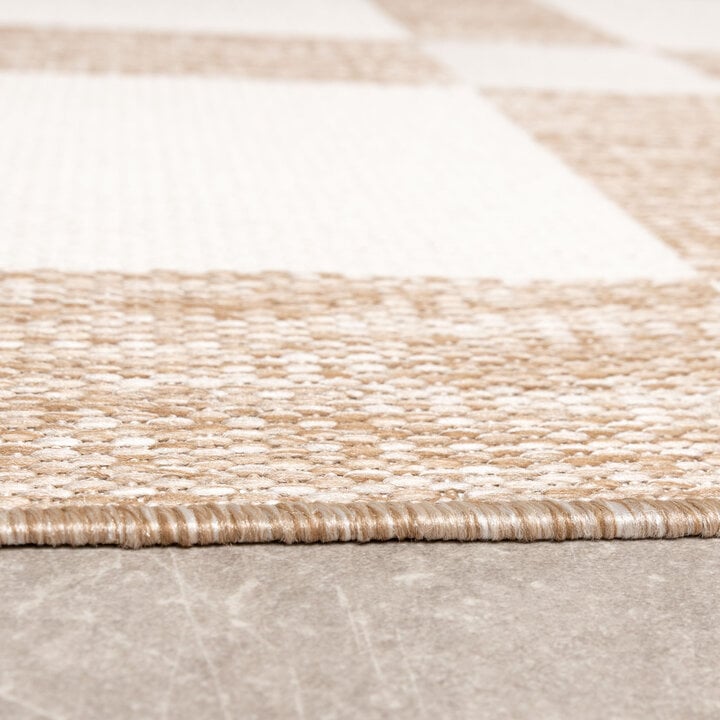 Geometrisch buitenkleed - Faro Blocks Beige  - 4