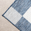 Geometrisch buitenkleed - Faro Blocks Blauw  - thumbnail 3
