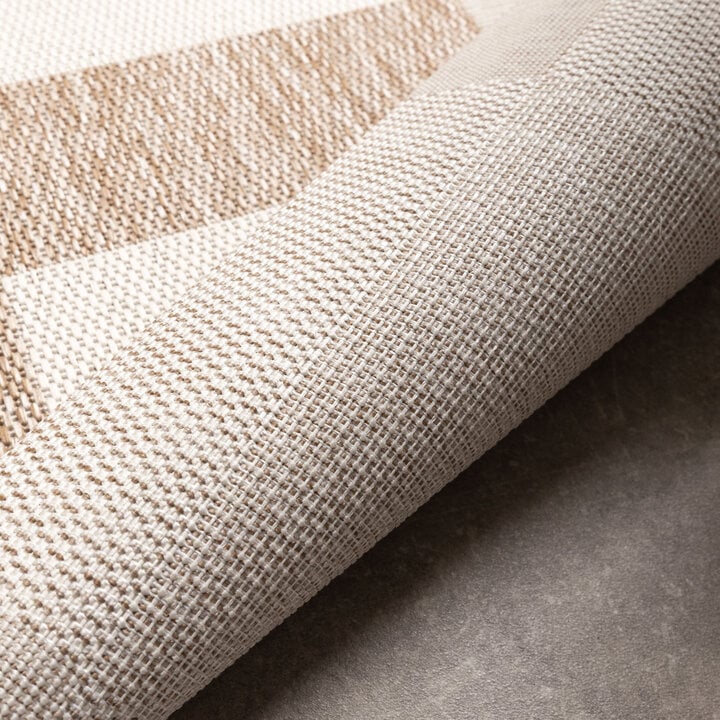 Geometrisch buitenkleed - Faro Blocks Beige  - 5