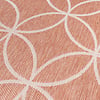 Geometrisch buitenkleed - Faro Ripple Roze  - thumbnail 2