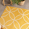 Geometrisch buitenkleed - Faro Ripple Geel  - thumbnail 1