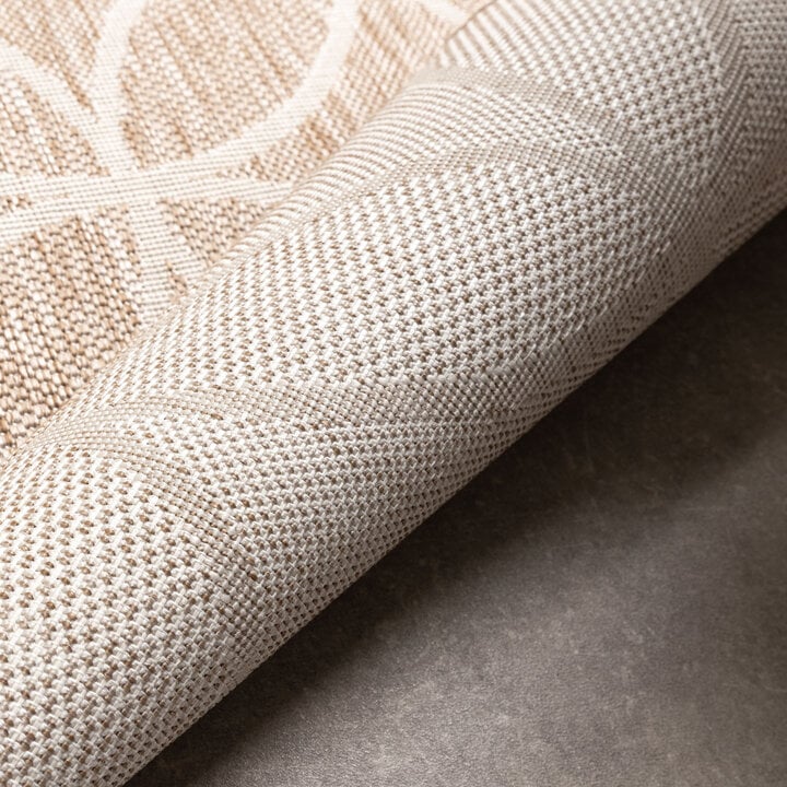 Geometrisch buitenkleed - Faro Ripple Beige - 5