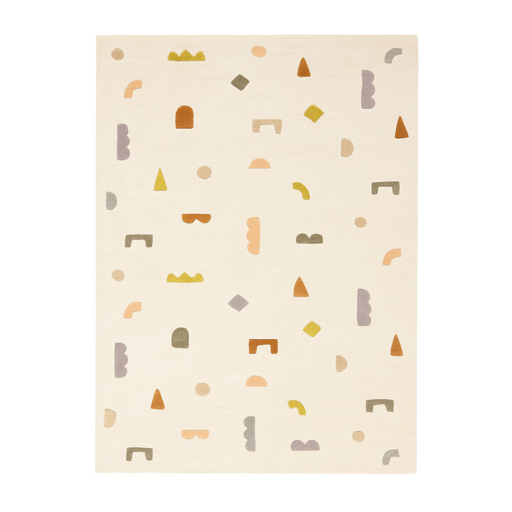 Vloerkleed kinderkamer – Lux Geo Creme/Multicolor - 1