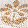 Jute buitenkleed - Como Flower Creme/Beige  - thumbnail 3