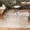 Jute buitenkleed - Como Floral Creme/Beige - thumbnail