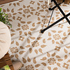 Jute buitenkleed - Como Floral Creme/Beige - thumbnail 2