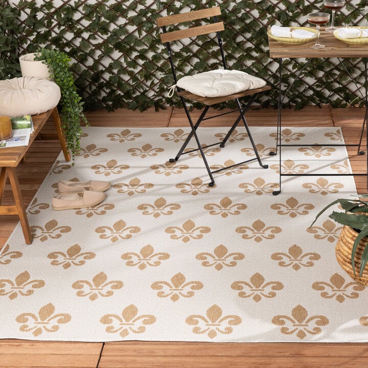 Jute buitenkleed - Como Royal Creme/Beige 