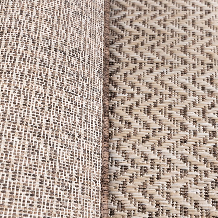 Jute buitenkleed - Nusa Lines Bruin  - 5