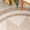 Rond jute buitenkleed - Nusa Sun Beige/Creme  - thumbnail 1