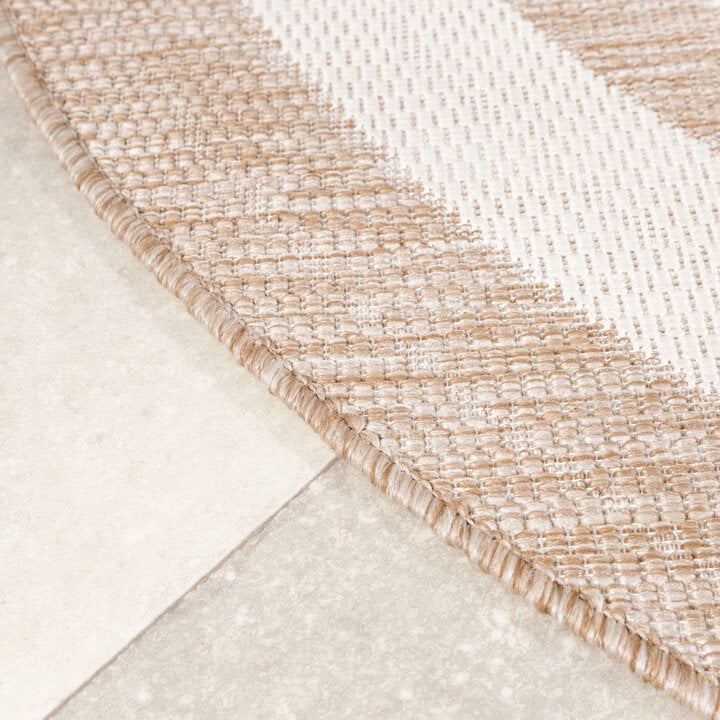 Rond jute buitenkleed - Nusa Sun Beige/Creme  - 4