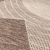 Rond jute buitenkleed - Nusa Sun Bruin/Beige  - thumbnail 2
