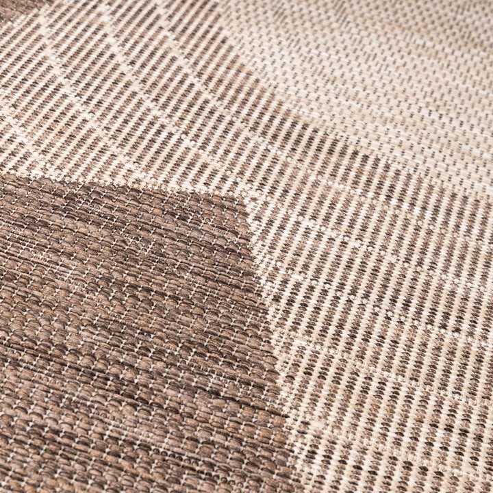 Rond jute buitenkleed - Nusa Sun Bruin/Beige  - 2