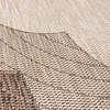 Rond jute buitenkleed - Nusa Flower Bruin/Beige  - thumbnail 2