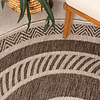 Rond jute buitenkleed - Nusa Medallion Bruin/Beige  - thumbnail 1