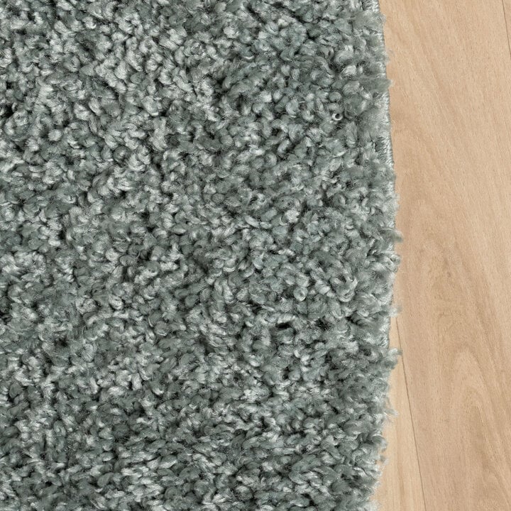 Rond Hoogpolig vloerkleed - Wish Blauw/Groen - 4