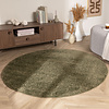Rond Hoogpolig vloerkleed - Wish Groen - thumbnail