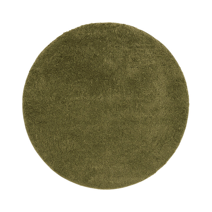 Rond Hoogpolig vloerkleed - Wish Groen - 1