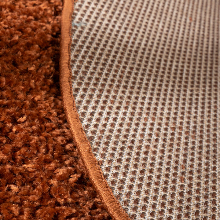 Rond Hoogpolig vloerkleed - Wish Terracotta - 6