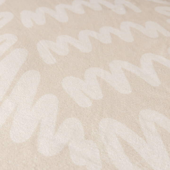 Wasbaar kindervloerkleed - Raf Croco Creme  - 3