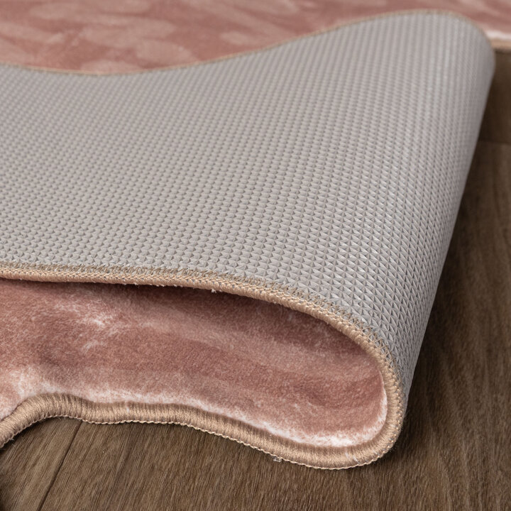 Wasbaar kindervloerkleed - Raf Croco Roze  - 6