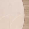 Rond Scandinavisch vloerkleed - Charm Circles Beige - thumbnail 4