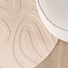 Rond Scandinavisch vloerkleed - Charm Shapes Beige - thumbnail 2