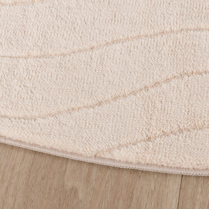 Rond Scandinavisch vloerkleed - Charm Waves Beige - 5