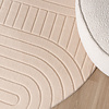 Rond Scandinavisch vloerkleed - Charm Arches Beige - thumbnail 2