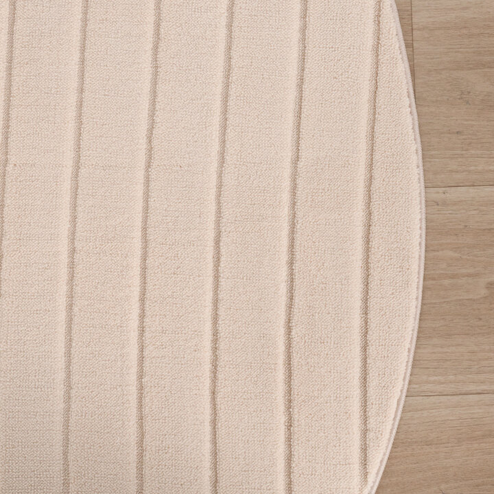 Rond Scandinavisch vloerkleed - Charm Arches Beige - 4