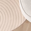 Rond Scandinavisch vloerkleed - Charm Curves Beige - thumbnail 2