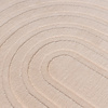 Rond Scandinavisch vloerkleed - Charm Curves Beige - thumbnail 3