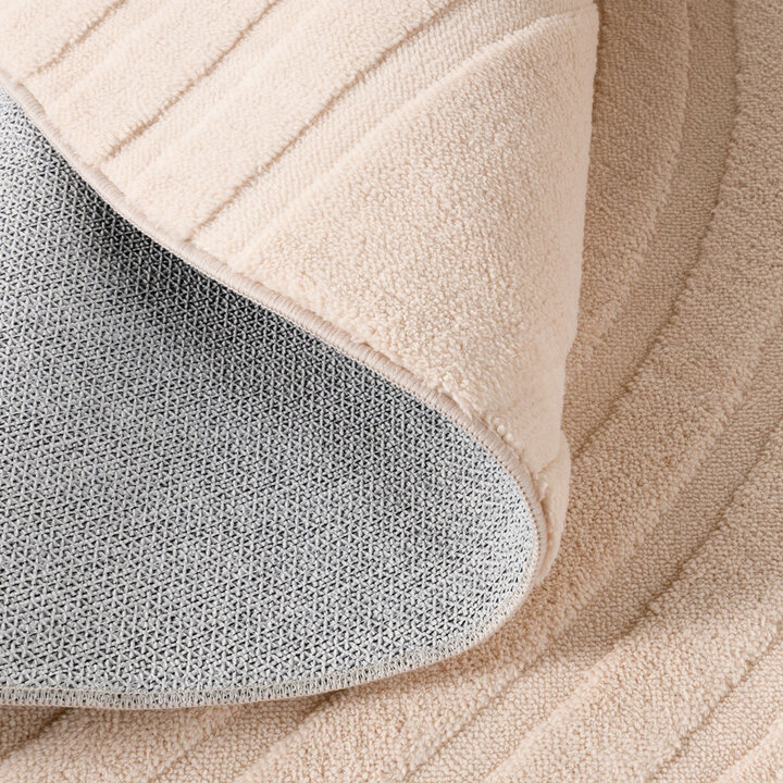 Rond Scandinavisch vloerkleed - Charm Curves Beige - 6
