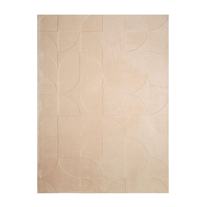 Scandinavisch vloerkleed - Charm Circles Beige - 1