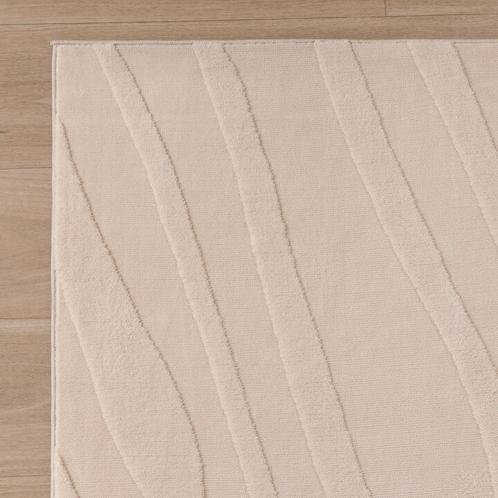 Scandinavisch vloerkleed - Charm Shapes Beige - 4