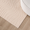 Scandinavisch vloerkleed - Charm Waves Beige - thumbnail 2