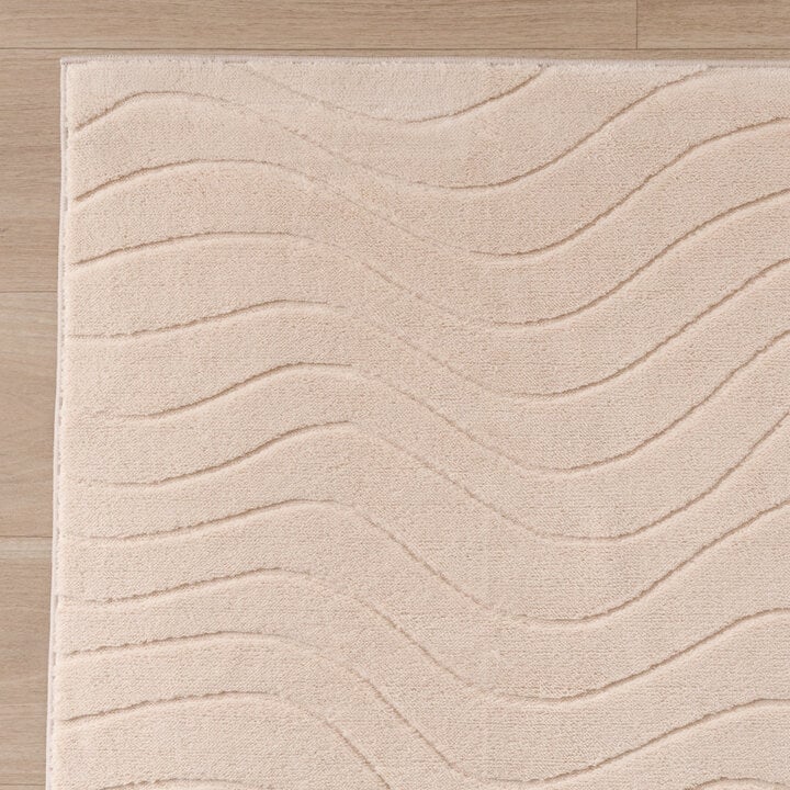 Scandinavisch vloerkleed - Charm Waves Beige - 4