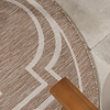 Rond buitenkleed - Isla Medaillon Beige/Wit - thumbnail 2