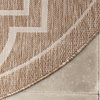Rond buitenkleed - Isla Medaillon Beige/Wit - thumbnail 4